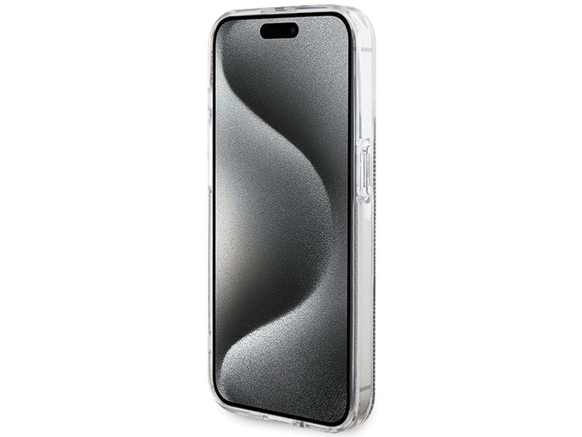 Capa Guess IML 4G Gold Stripe para iPhone 15 Pro - marrom