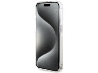 Funda Guess IML 4G Gold Stripe para iPhone 15 Pro - rosa