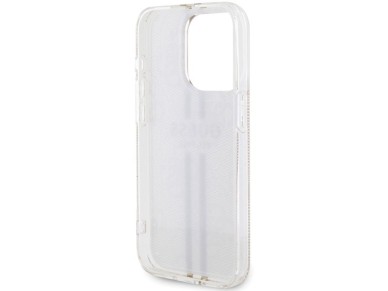 Funda Guess IML 4G Gold Stripe para iPhone 15 Pro - rosa