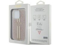 Funda Guess IML 4G Gold Stripe para iPhone 15 Pro - rosa