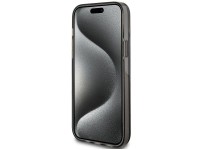 Funda Guess Liquid Glitter Gold Stripes para iPhone 15 Plus / 14 Plus - negra Funda Guess Liquid Glitter Gold Stripes para iPhone 15 Plus / 14 Plus - negra