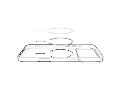 Spigen Liquid Crystal MagSafe Case for iPhone 18 Pro / 17 Pro - Clear and White Spigen Liquid Crystal MagSafe Case for iPhone 18 Pro / 17 Pro - Clear and White
