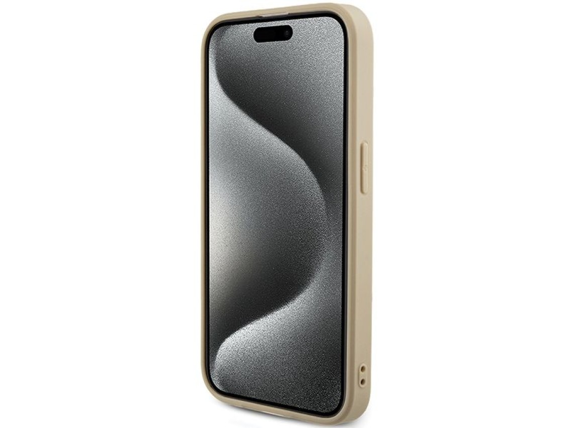 Guess GUHCP15XPSAIRSD iPhone 15 Pro Max 6.7" gold/gold hardcase Saffiano Iridescent Script