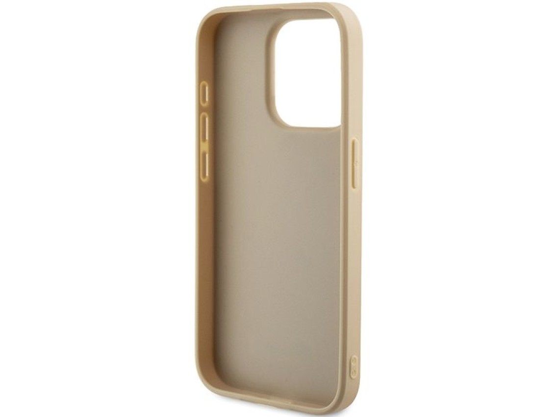 Guess GUHCP15XPSAIRSD iPhone 15 Pro Max 6.7" gold/gold hardcase Saffiano Iridescent Script