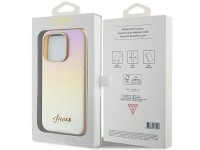 Guess GUHCP15XPSAIRSD iPhone 15 Pro Max 6.7" gold/gold hardcase Saffiano Iridescent Script Guess GUHCP15XPSAIRSD iPhone 15 Pro Max 6.7" gold/gold hardcase Saffiano Iridescent Script