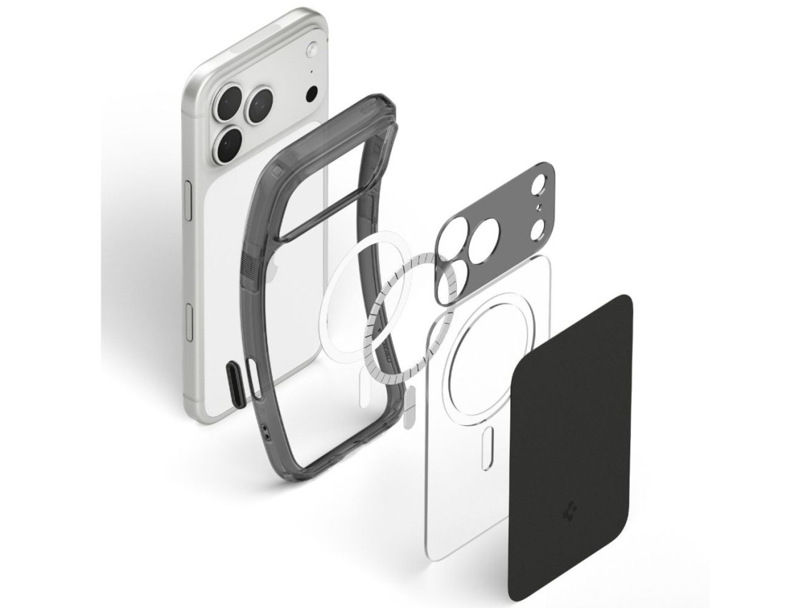 Funda Spigen Ultra Hybrid MagSafe para iPhone 18 Pro / 17 Pro - Negro mate