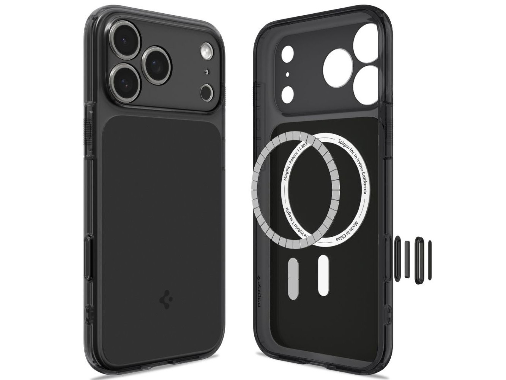 Funda Spigen Ultra Hybrid MagSafe para iPhone 18 Pro / 17 Pro - Negro mate