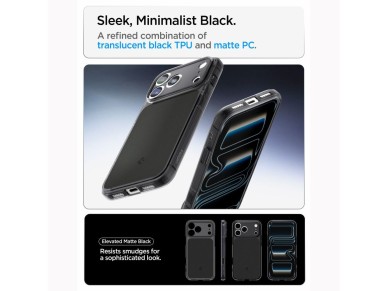 Funda Spigen Ultra Hybrid MagSafe para iPhone 18 Pro / 17 Pro - Negro mate