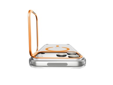 Spigen Ultra Hybrid Optik S MagSafe Case for iPhone 18 Pro / 17 Pro - Transparent Orange