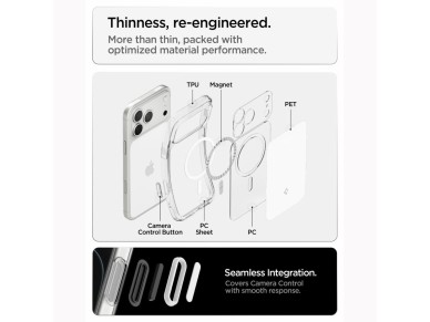 Funda Spigen Ultra Hybrid MagSafe para iPhone 18 Pro / 17 Pro - Blanca Funda Spigen Ultra Hybrid MagSafe para iPhone 18 Pro / 17 Pro - Blanca