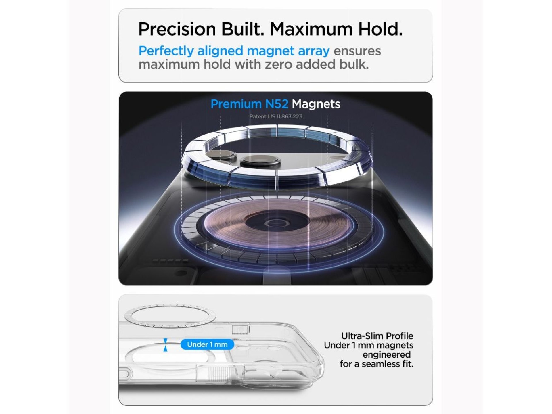 Capa Spigen Ultra Hybrid MagSafe para iPhone 18 Pro / 17 Pro - Branca