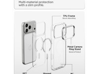 Funda Spigen Ultra Hybrid Optik S MagSafe para iPhone 18 Pro Max / 17 Pro Max - Plata transparente Funda Spigen Ultra Hybrid Optik S MagSafe para iPhone 18 Pro Max / 17 Pro Max - Plata transparente