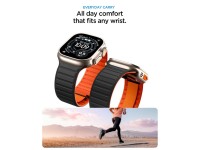 Correa Spigen Athlex Air M para Apple Watch de 44/45/46/49 mm - Negro y naranja Correa Spigen Athlex Air M para Apple Watch de 44/45/46/49 mm - Negro y naranja