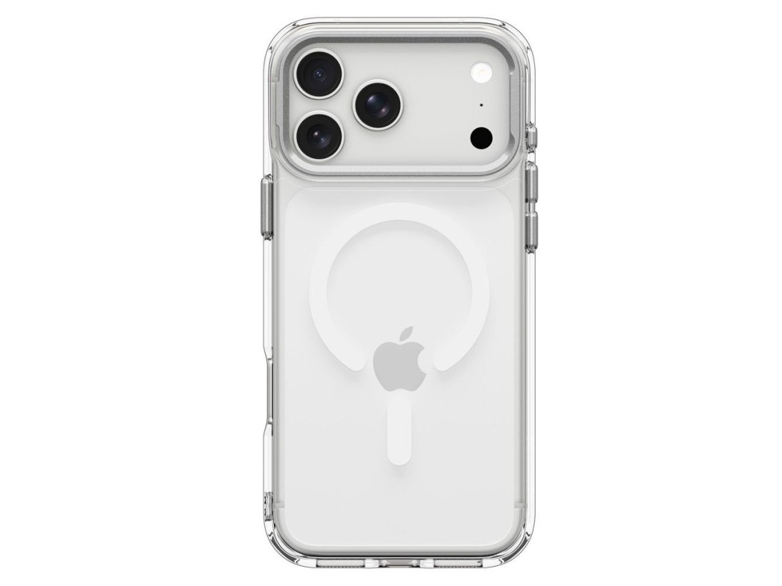 Funda Spigen Ultra Hybrid Optik S MagSafe para iPhone 18 Pro Max / 17 Pro Max - Plata transparente
