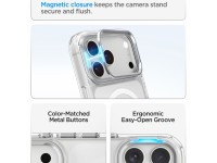 Funda Spigen Ultra Hybrid Optik S MagSafe para iPhone 18 Pro Max / 17 Pro Max - Plata transparente Funda Spigen Ultra Hybrid Optik S MagSafe para iPhone 18 Pro Max / 17 Pro Max - Plata transparente