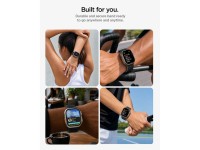 Pulseira Spigen Athlex Air M para Apple Watch 44/45/46/49 mm - Preta e Cinza Pulseira Spigen Athlex Air M para Apple Watch 44/45/46/49 mm - Preta e Cinza