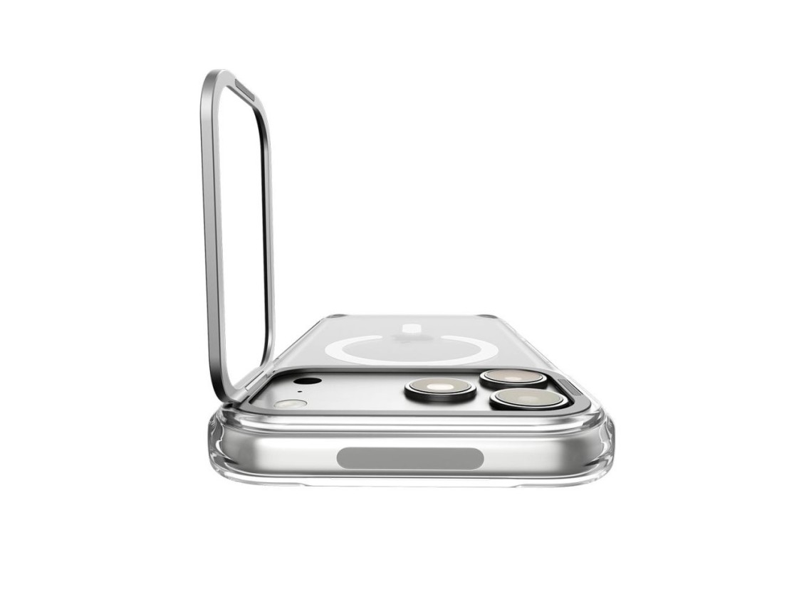 Funda Spigen Ultra Hybrid Optik S MagSafe para iPhone 18 Pro Max / 17 Pro Max - Plata transparente