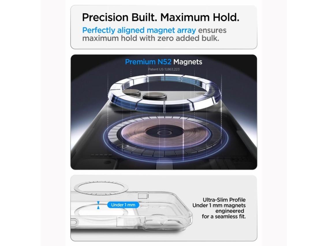 Funda Spigen Ultra Hybrid MagSafe para iPhone 18 Pro / 17 Pro - Blanca