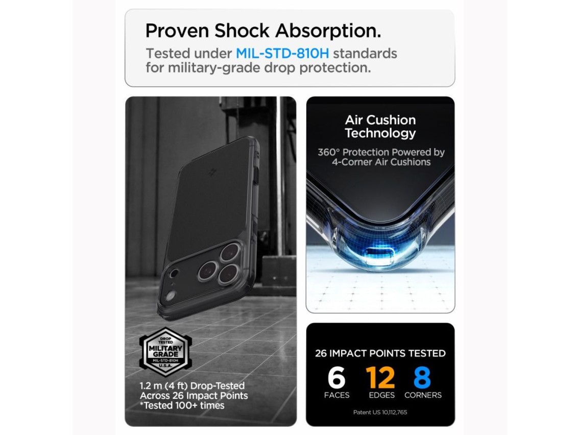 Funda Spigen Ultra Hybrid MagSafe para iPhone 18 Pro / 17 Pro - Negro mate