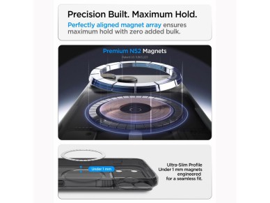 Funda Spigen Ultra Hybrid MagSafe para iPhone 18 Pro / 17 Pro - Negro mate