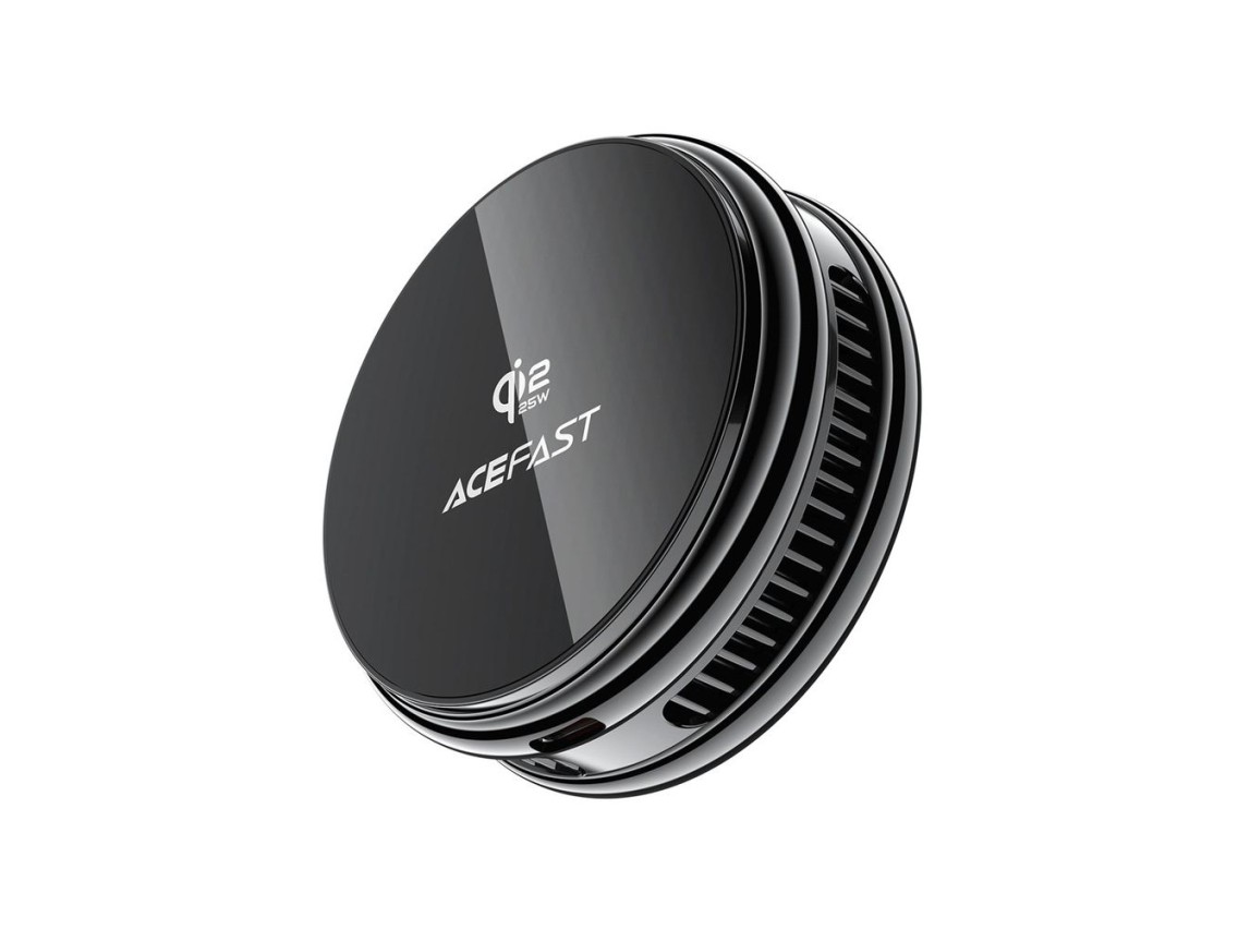 Carregador sem fio magnético Acefast E47 Qi2 25W com resfriamento - Preto