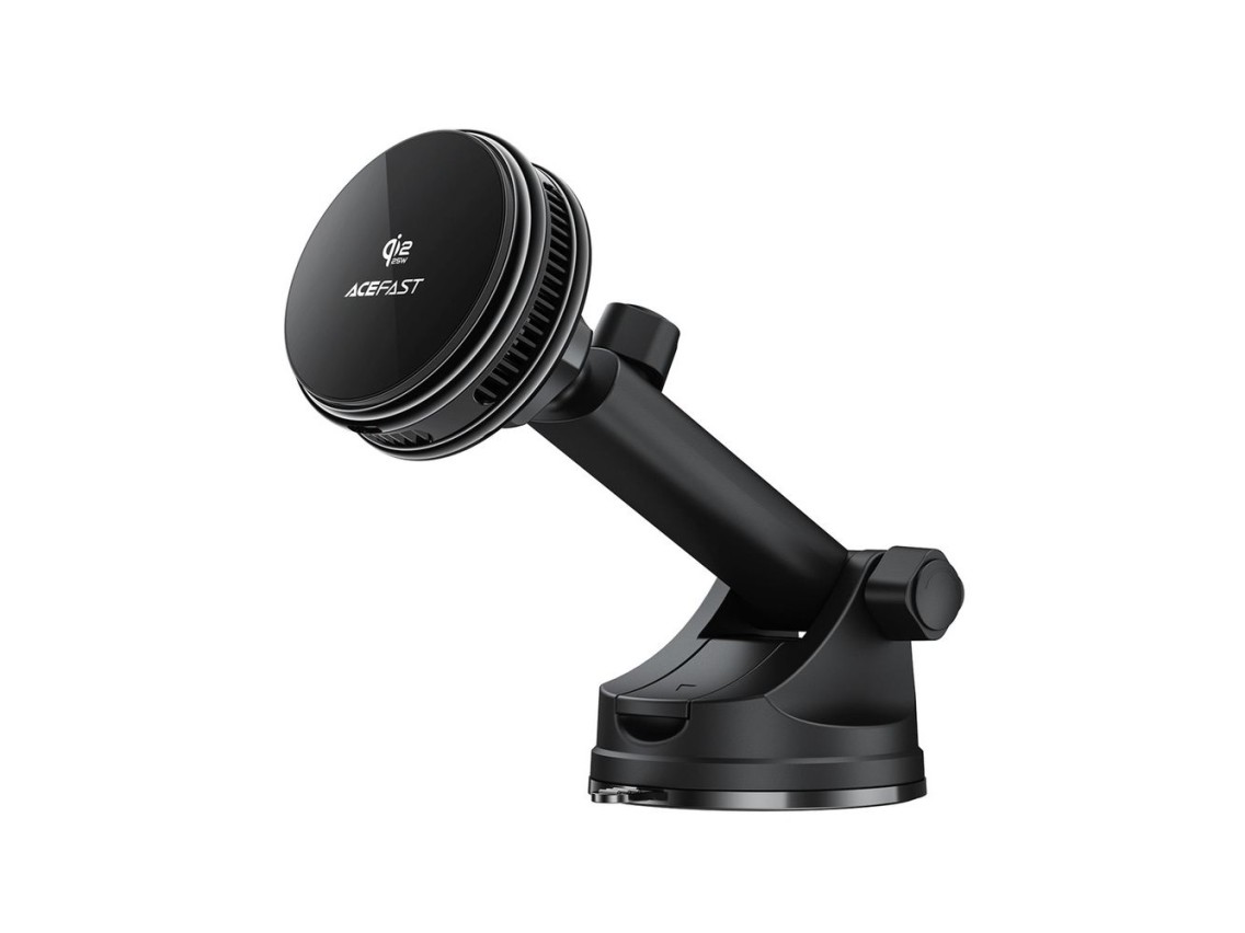 Acefast D67 Magnetic Dashboard Car Mount with Qi2 25W Wireless Charging and Cooling - Black