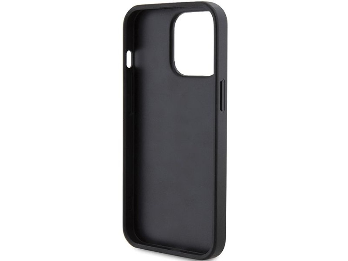 Capa Guess 4G Triangle Metal Logo para iPhone 14 Pro - preta