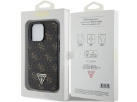 Capa Guess 4G Triangle Metal Logo para iPhone 14 Pro - preta Capa Guess 4G Triangle Metal Logo para iPhone 14 Pro - preta