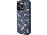 Capa rígida Guess GUHCP15XPG4GPB para iPhone 15 Pro Max 6.7" azul/azul com logo triangular metálico Capa rígida Guess GUHCP15XPG4GPB para iPhone 15 Pro Max 6.7" azul/azul com logo triangular metálico