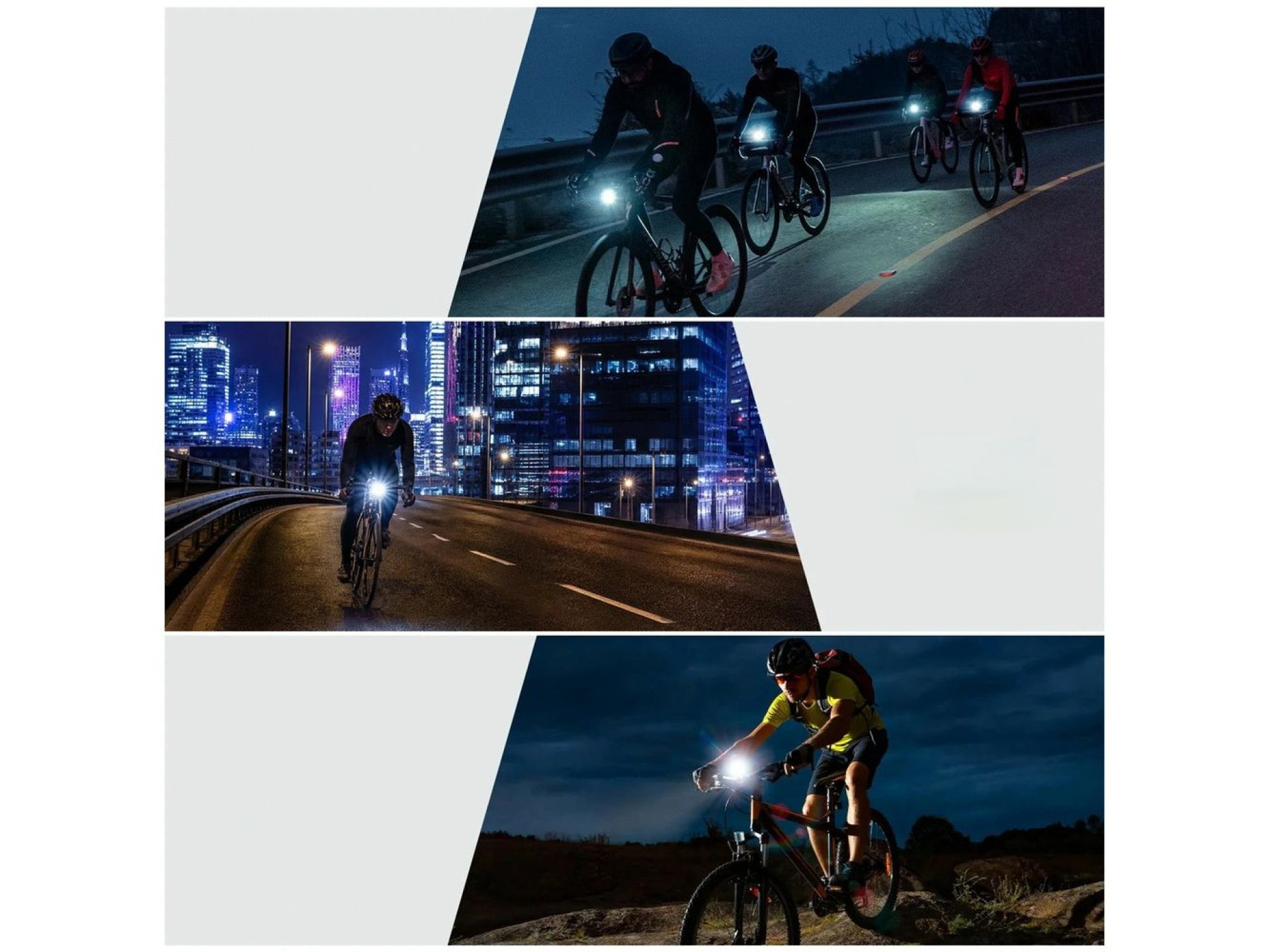 Rockbros RHL950 Front Bike Light 950lm with Removable USB-C Battery - Black