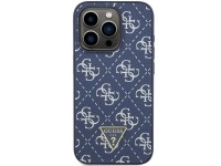 Capa rígida Guess GUHCP15XPG4GPB para iPhone 15 Pro Max 6.7" azul/azul com logo triangular metálico Capa rígida Guess GUHCP15XPG4GPB para iPhone 15 Pro Max 6.7" azul/azul com logo triangular metálico