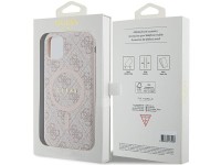 Guess GUHMN61G4GFRP iPhone 11 6.1" / Xr pink/pink hardcase 4G Collection Leather Metal Logo MagSafe Guess GUHMN61G4GFRP iPhone 11 6.1" / Xr pink/pink hardcase 4G Collection Leather Metal Logo MagSafe