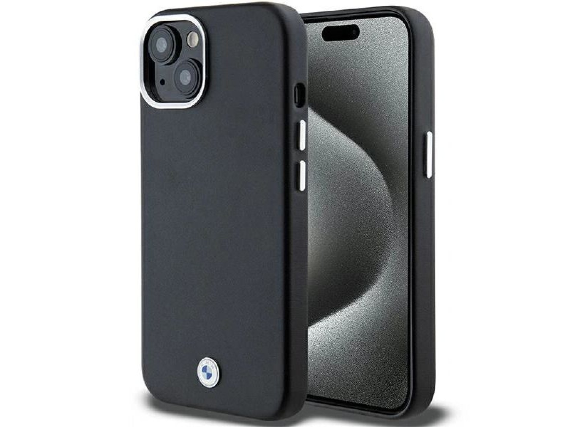 BMW Signature Wrapped Metal MagSafe Case for iPhone 14/15/13 - Black
