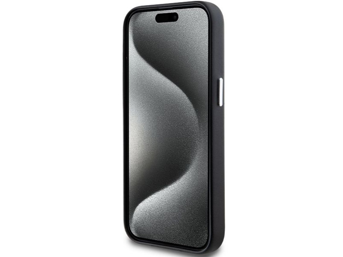 BMW Signature Wrapped Metal MagSafe Case for iPhone 14/15/13 - Black