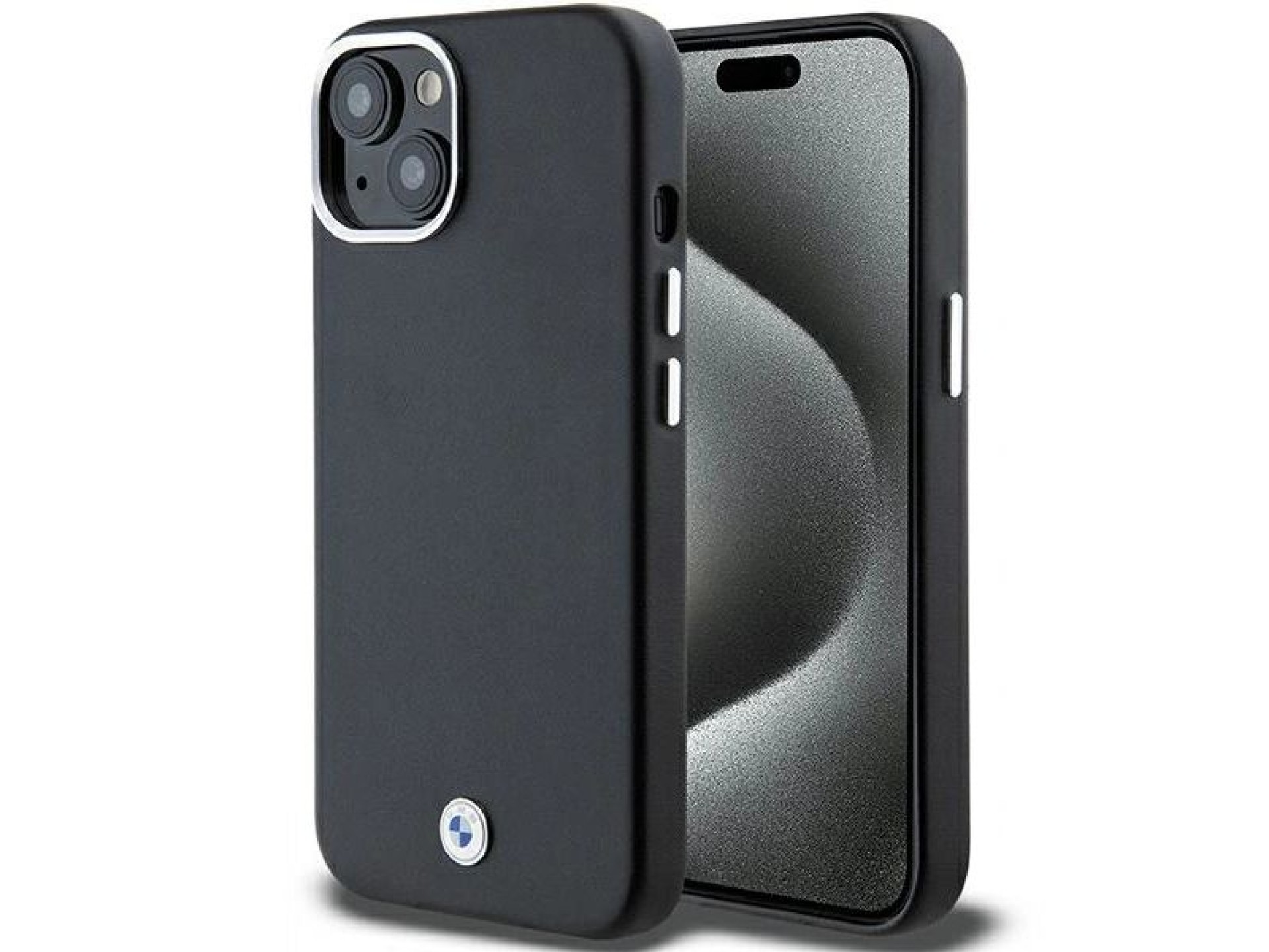 Capa MagSafe BMW Signature em metal para iPhone 15/14/13 - Preta