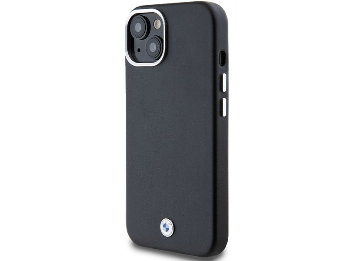 Capa MagSafe BMW Signature em metal para iPhone 15/14/13 - Preta