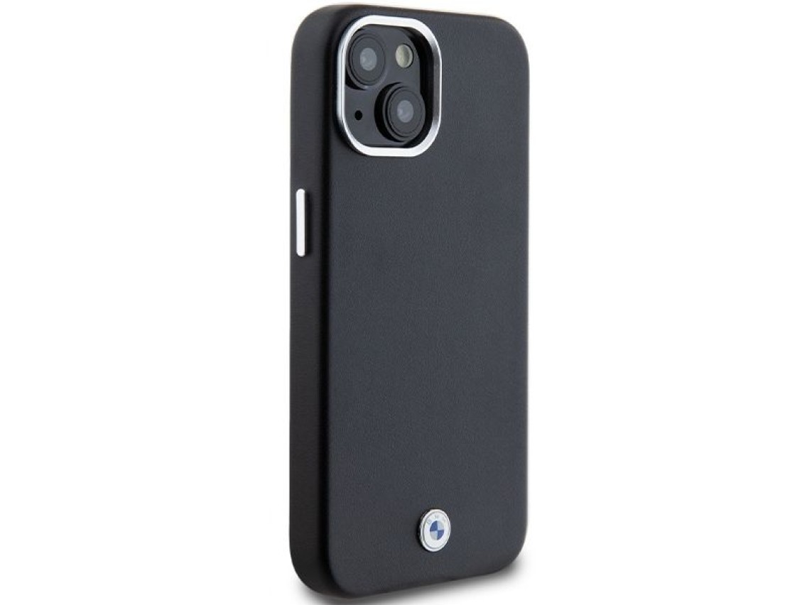 Capa MagSafe BMW Signature em metal para iPhone 15/14/13 - Preta