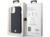 Capa MagSafe BMW Signature em metal para iPhone 15/14/13 - Preta