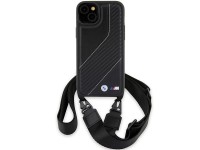 BMW M Edition Carbon Stripe & Strap case for iPhone 15 / 14 / 13 - black BMW M Edition Carbon Stripe & Strap case for iPhone 15 / 14 / 13 - black