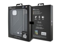BMW M Edition Carbon Stripe & Strap case for iPhone 15 / 14 / 13 - black BMW M Edition Carbon Stripe & Strap case for iPhone 15 / 14 / 13 - black
