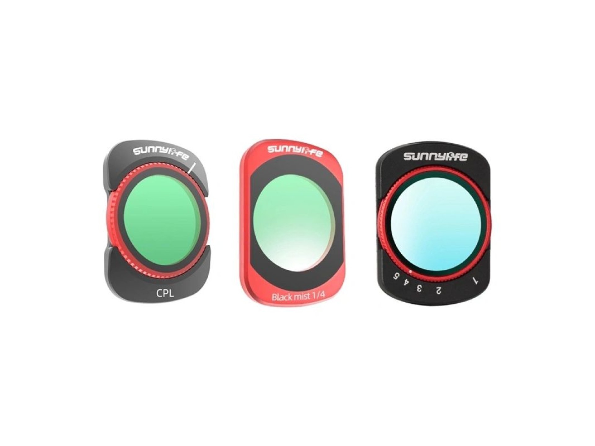 Conjunto de filtros CPL VND 1/4 Black Mist Black Mist da Sunnylife Pocket 4/3