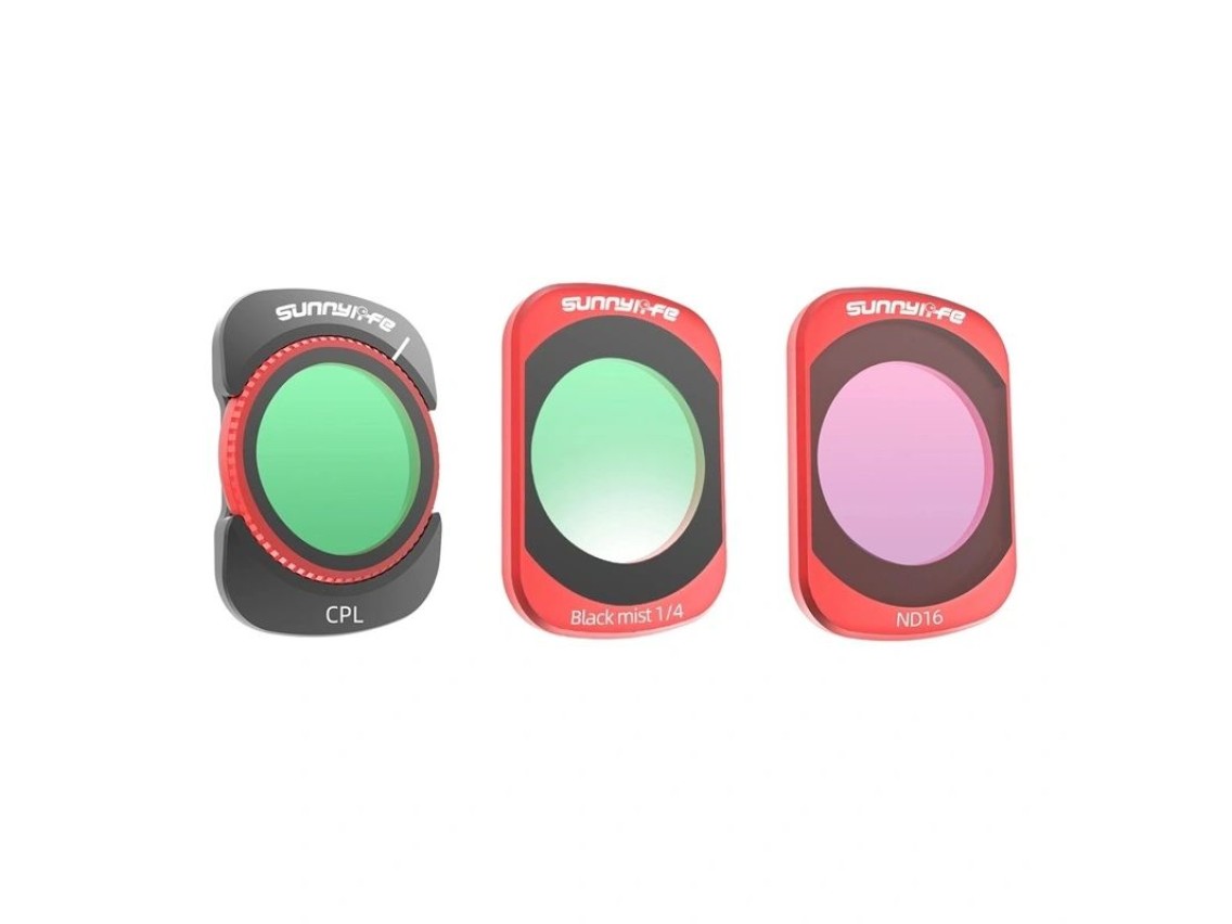 Conjunto de filtros Sunnylife Pocket 4/3 CPL ND16 1/4 Black Mist
