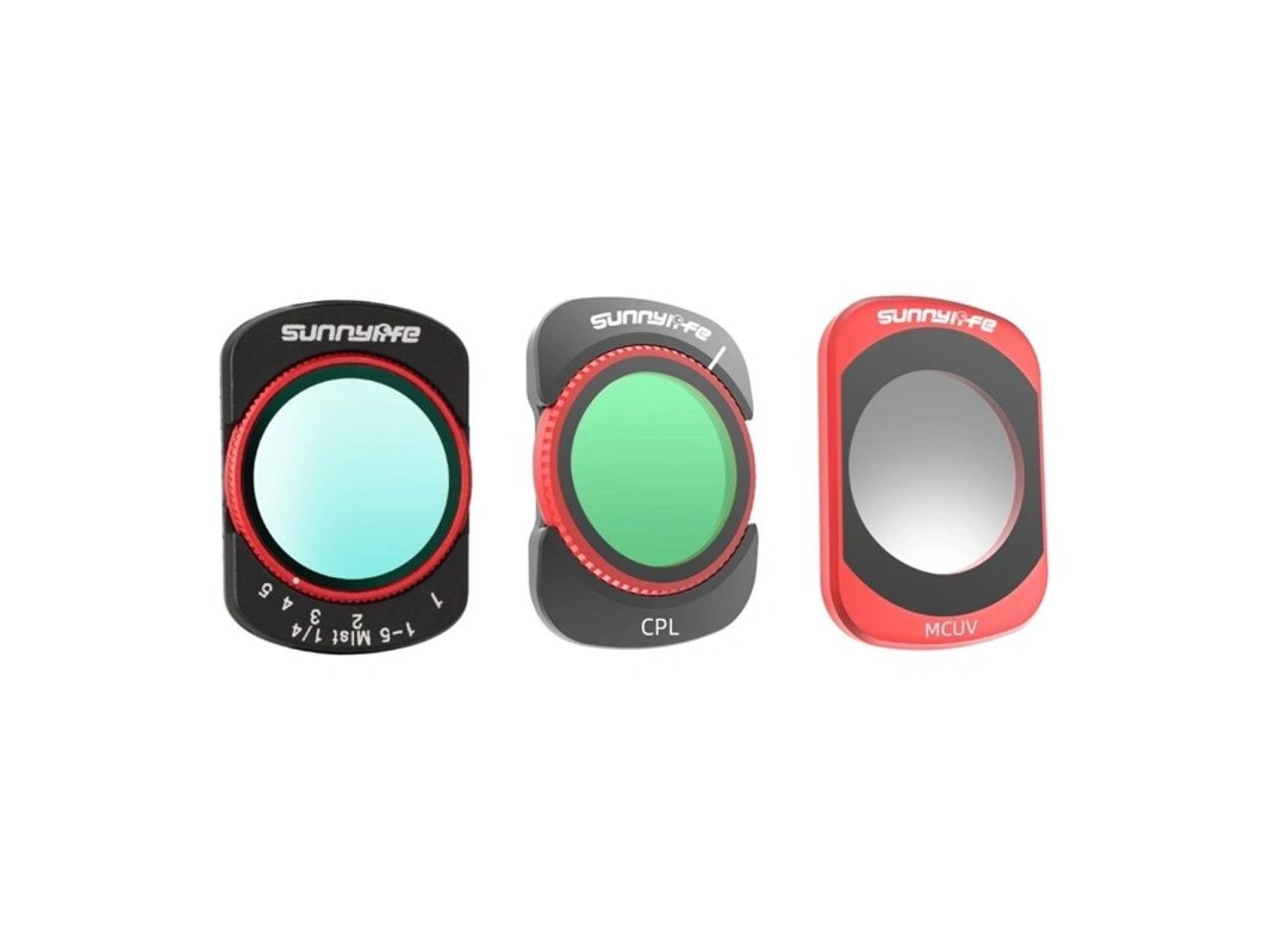 Conjunto de filtros Sunnylife para Osmo Pocket 4/Pocket 3: VND2-32, CPL, MCUV, Black Mist 1/4