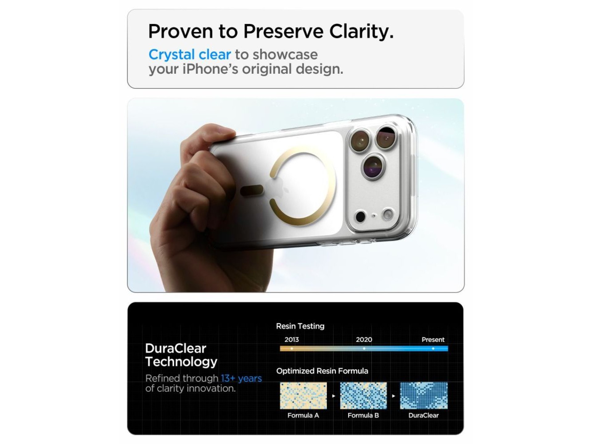 Spigen Ultra Hybrid MagSafe Case for iPhone 18 Pro Max / 17 Pro Max - Transparent Gold