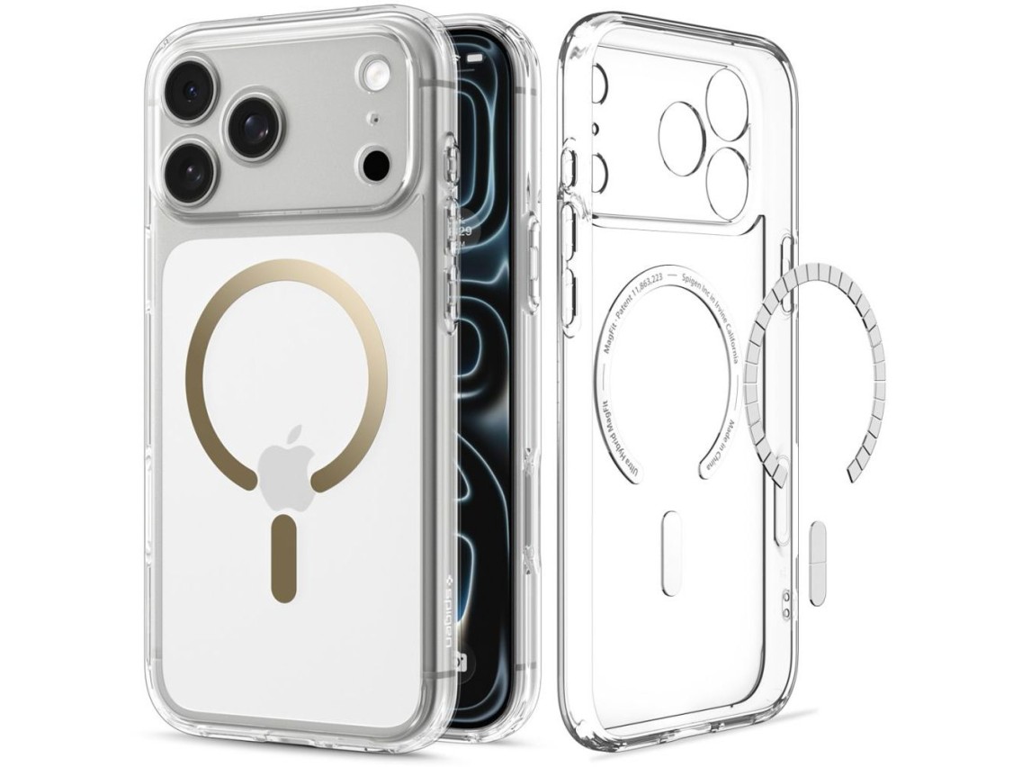 Spigen Ultra Hybrid MagSafe Case for iPhone 18 Pro Max / 17 Pro Max - Transparent Gold