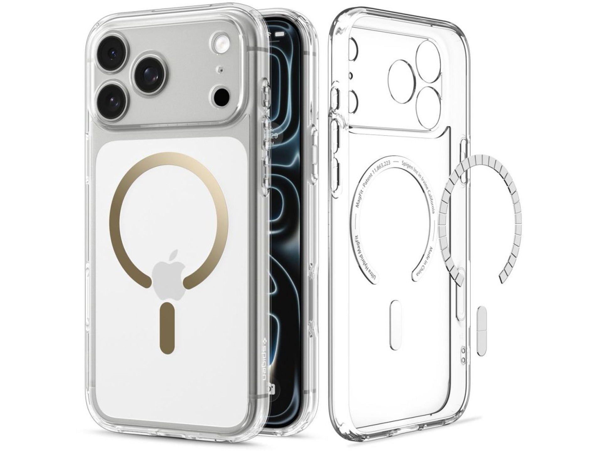Spigen Ultra Hybrid MagSafe Case for iPhone 18 Pro Max / 17 Pro Max - Transparent Gold