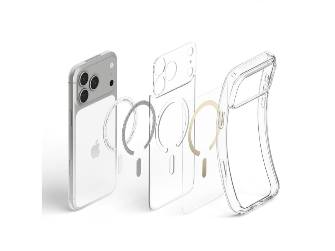 Spigen Ultra Hybrid MagSafe Case for iPhone 18 Pro Max / 17 Pro Max - Transparent Gold