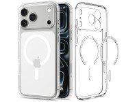 Funda Spigen Ultra Hybrid MagSafe para iPhone 18 Pro Max / 17 Pro Max - Transparente y blanca