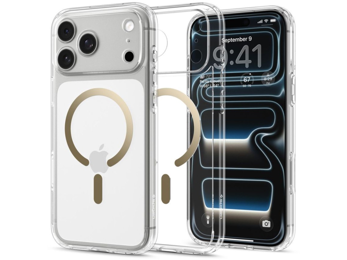 Spigen Ultra Hybrid MagSafe Case for iPhone 18 Pro Max / 17 Pro Max - Transparent Gold