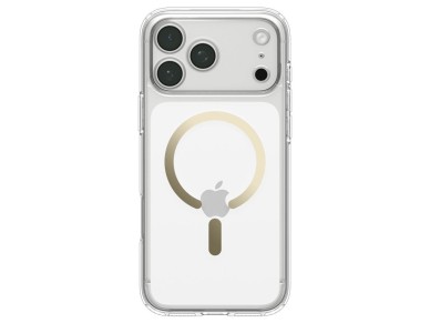 Capa Spigen Ultra Hybrid MagSafe para iPhone 18 Pro Max / 17 Pro Max - Dourada Transparente